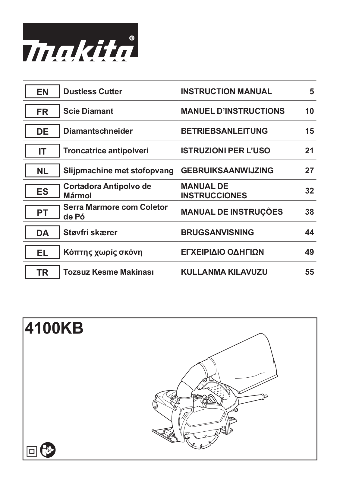 Makita 4100KB User Manual