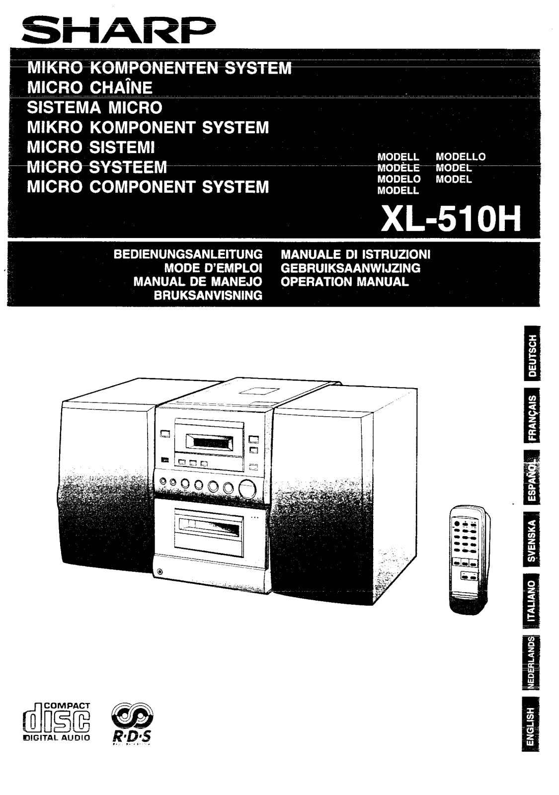 Sharp XL-510H User Manual