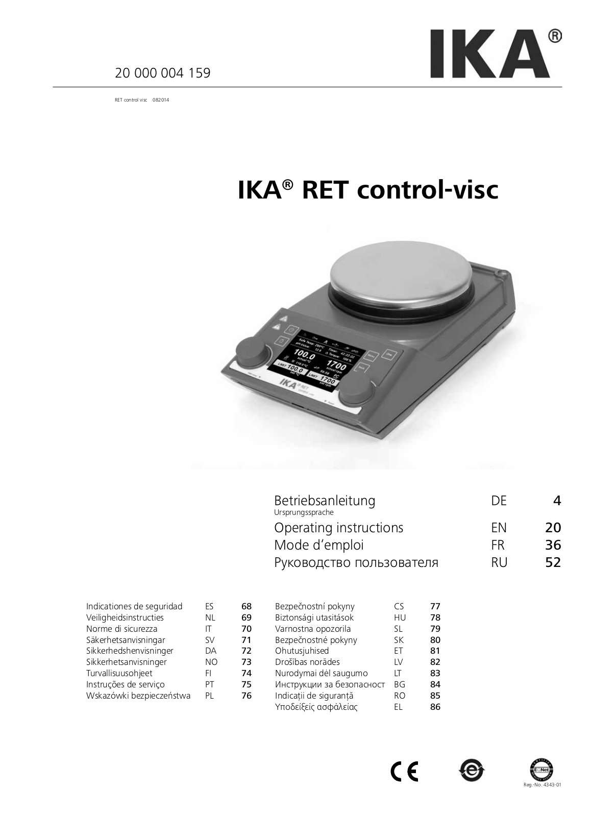 IKA RET control-visc User Manual