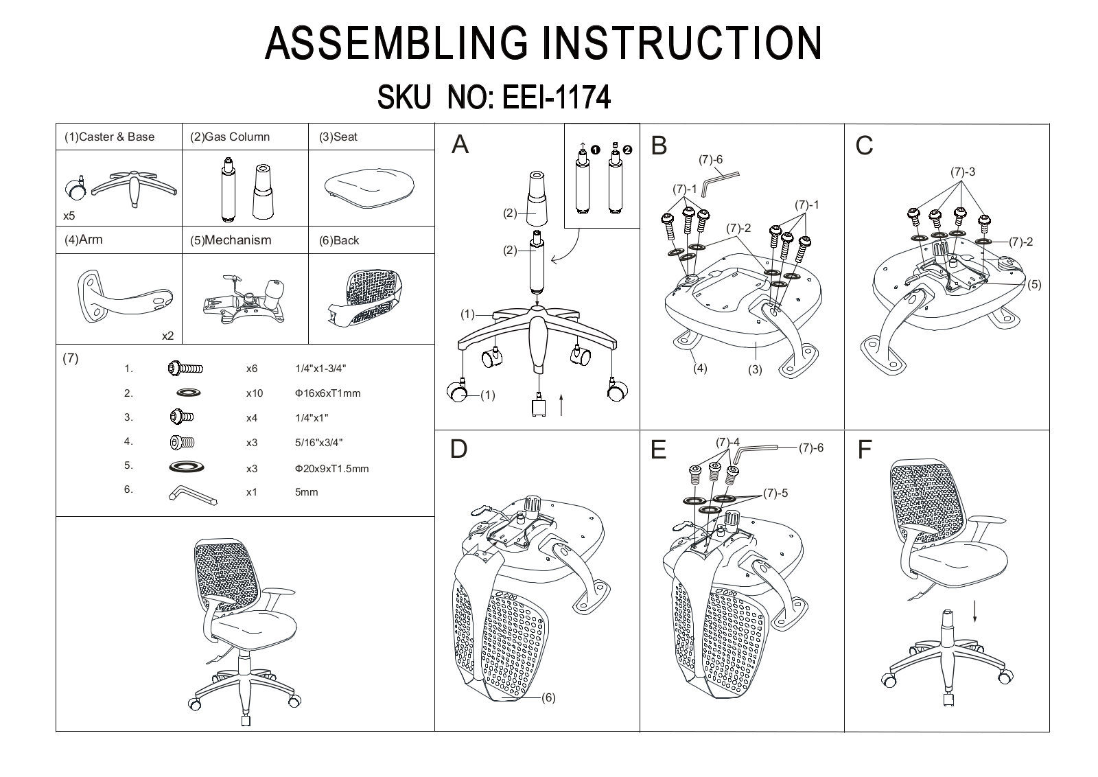 Modway FOW2038 Installation & Assembly - ManualMachine.com