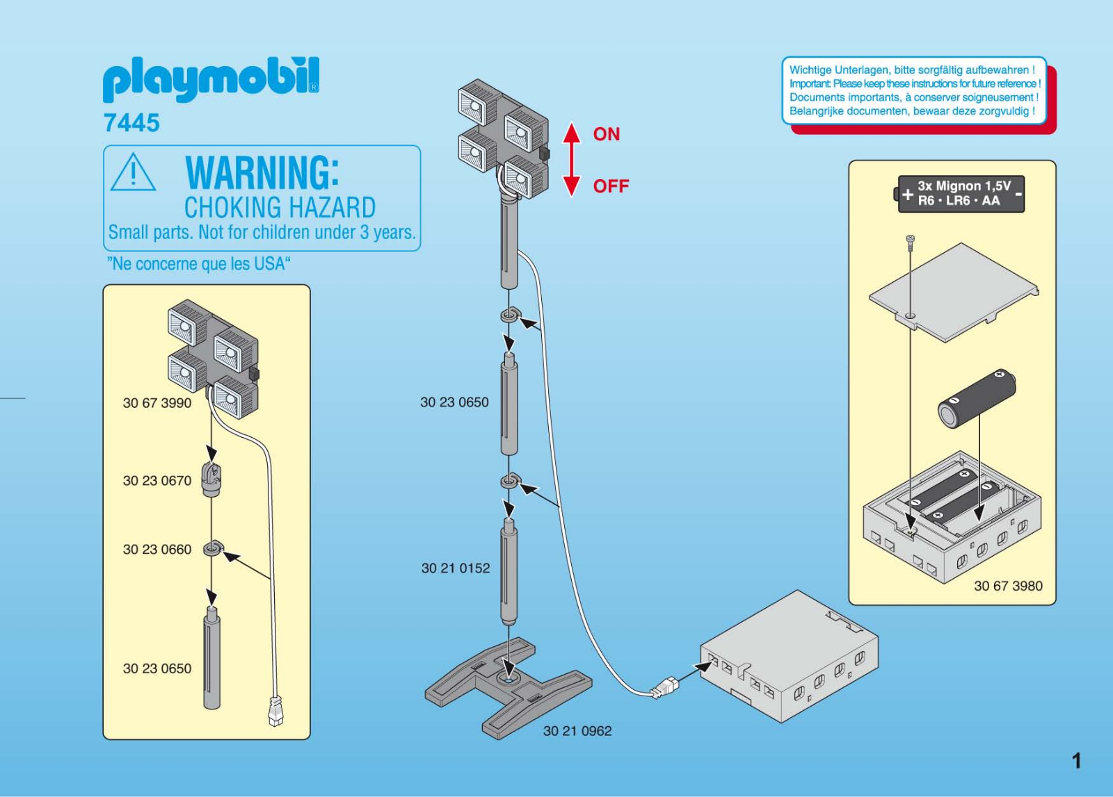 Playmobil 7445 Instructions