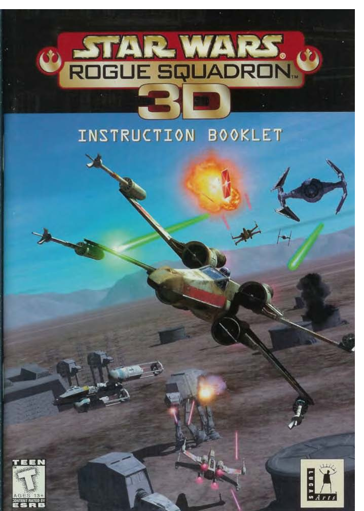 Games PC STAR WARS-ROGUE SQUADRON 3D User Manual