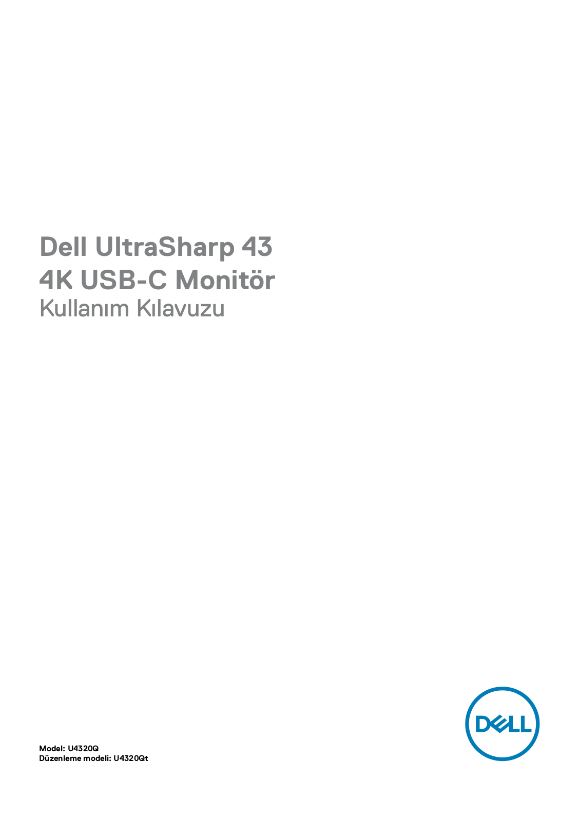 Dell U4320Q User Manual