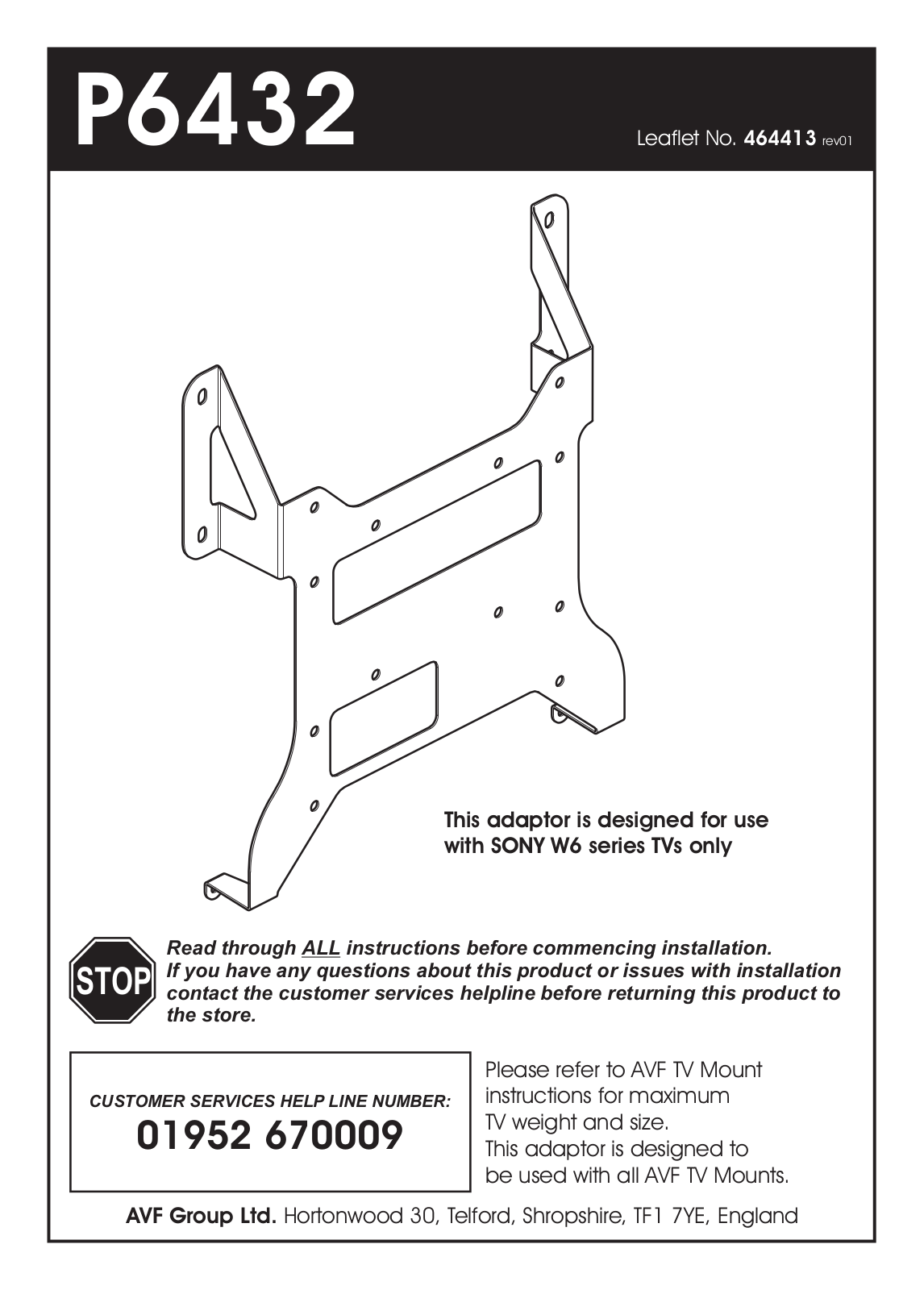 AVF Group P6432 User Manual