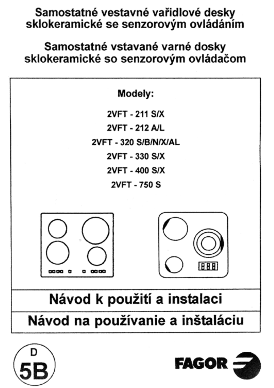 Fagor 2VFT-330, 2VFT-320 AL User Manual