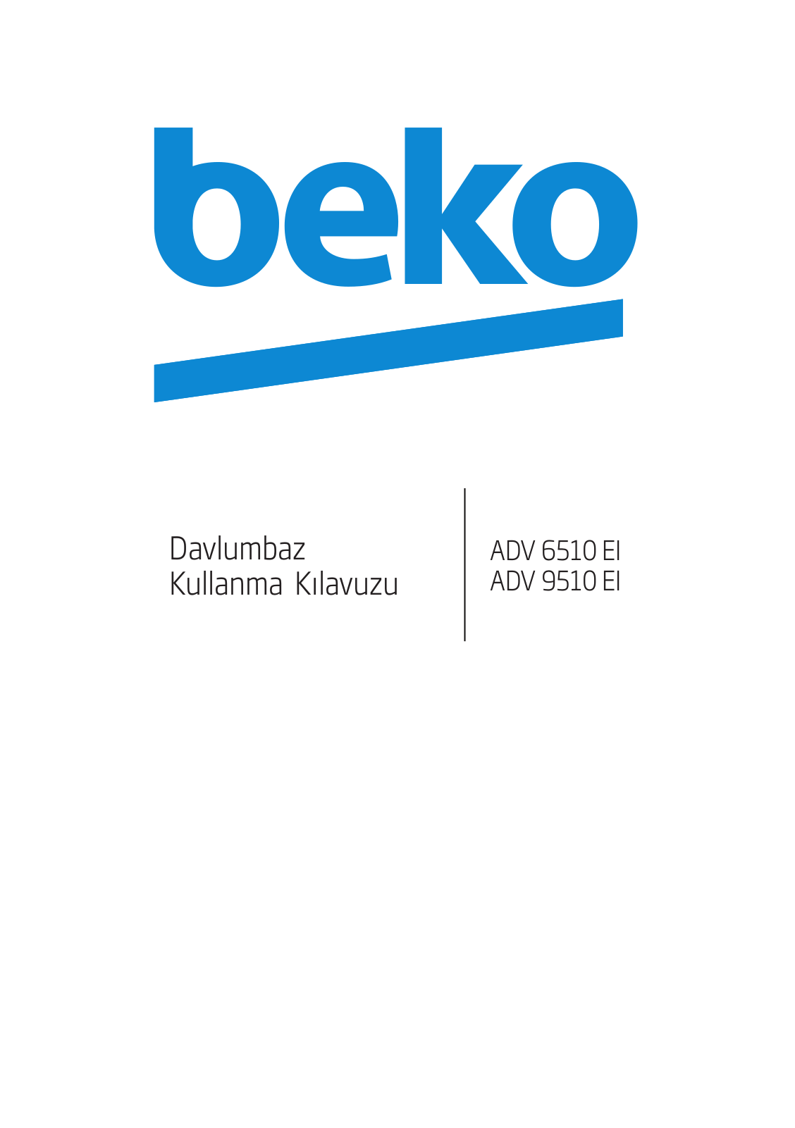 Beko ADV 6510 EI, ADV 9510 EI User manual