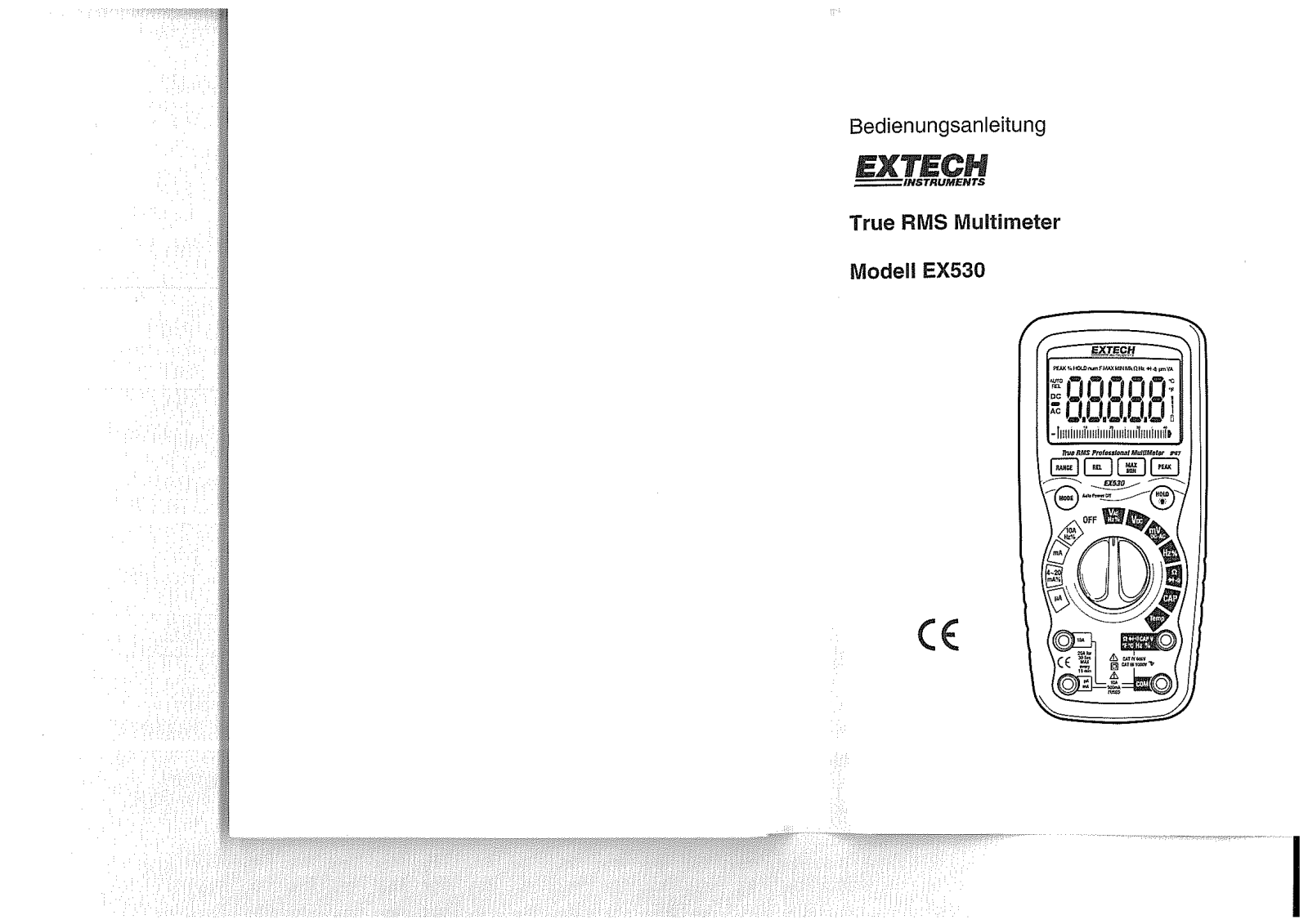 Extech EX530 User guide