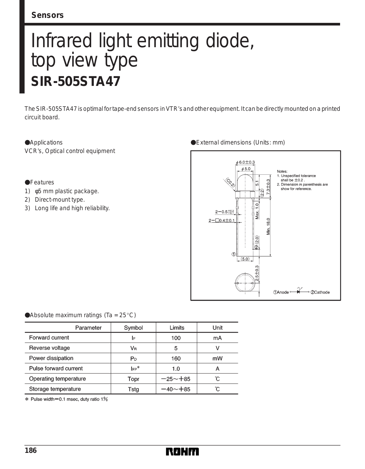 ROHM SIR-505STA47 Datasheet