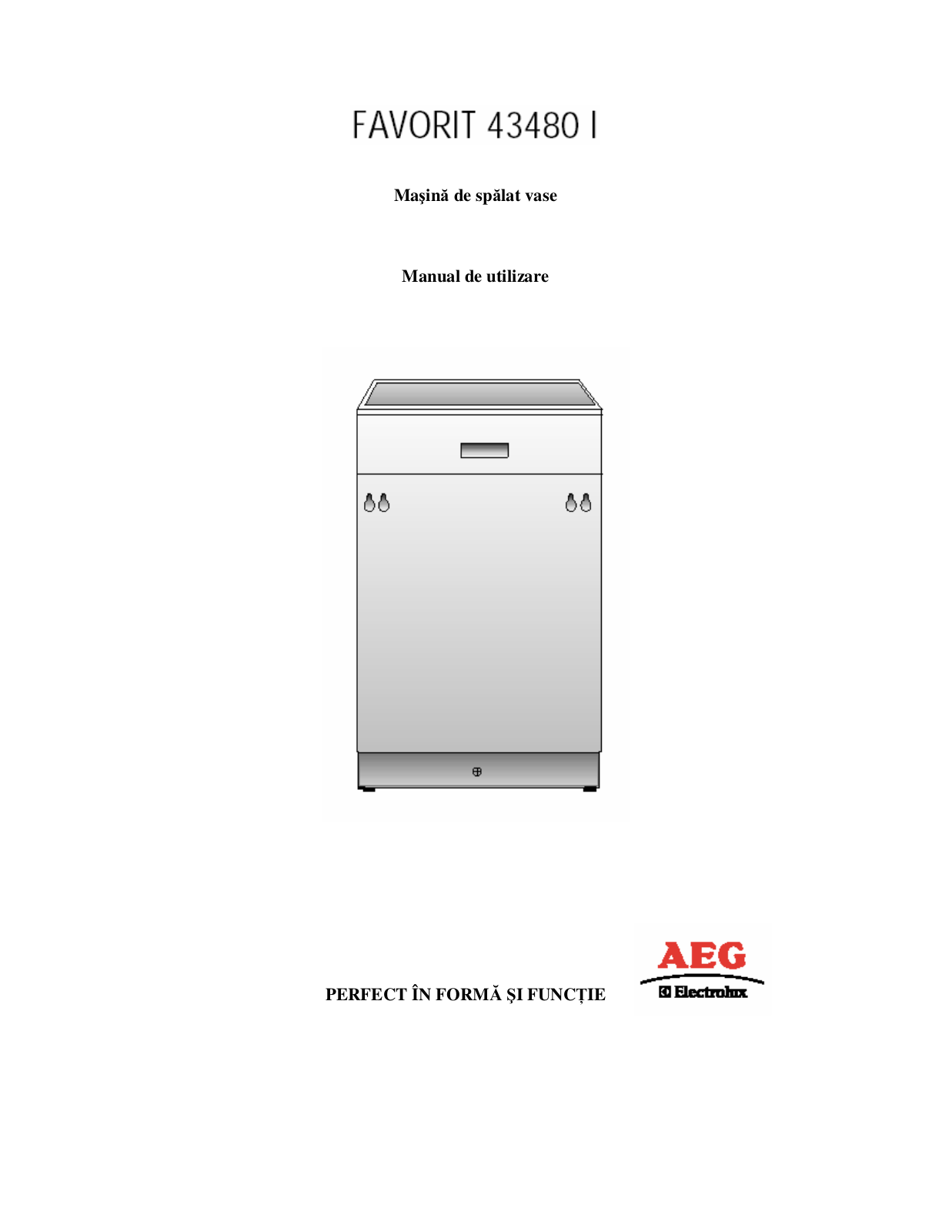 AEG FAVORIT 43480 I User Manual