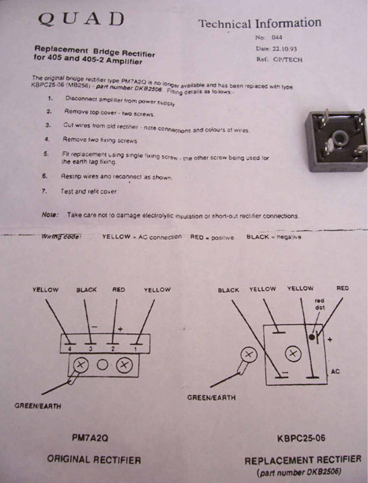 MERIDIAN AUDIO 405, 405-2 Technical user guide - ManualMachine.com