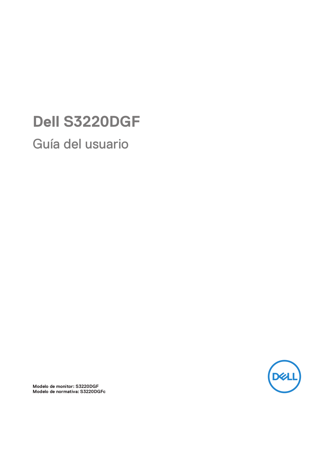 Dell S3220DGF User Manual