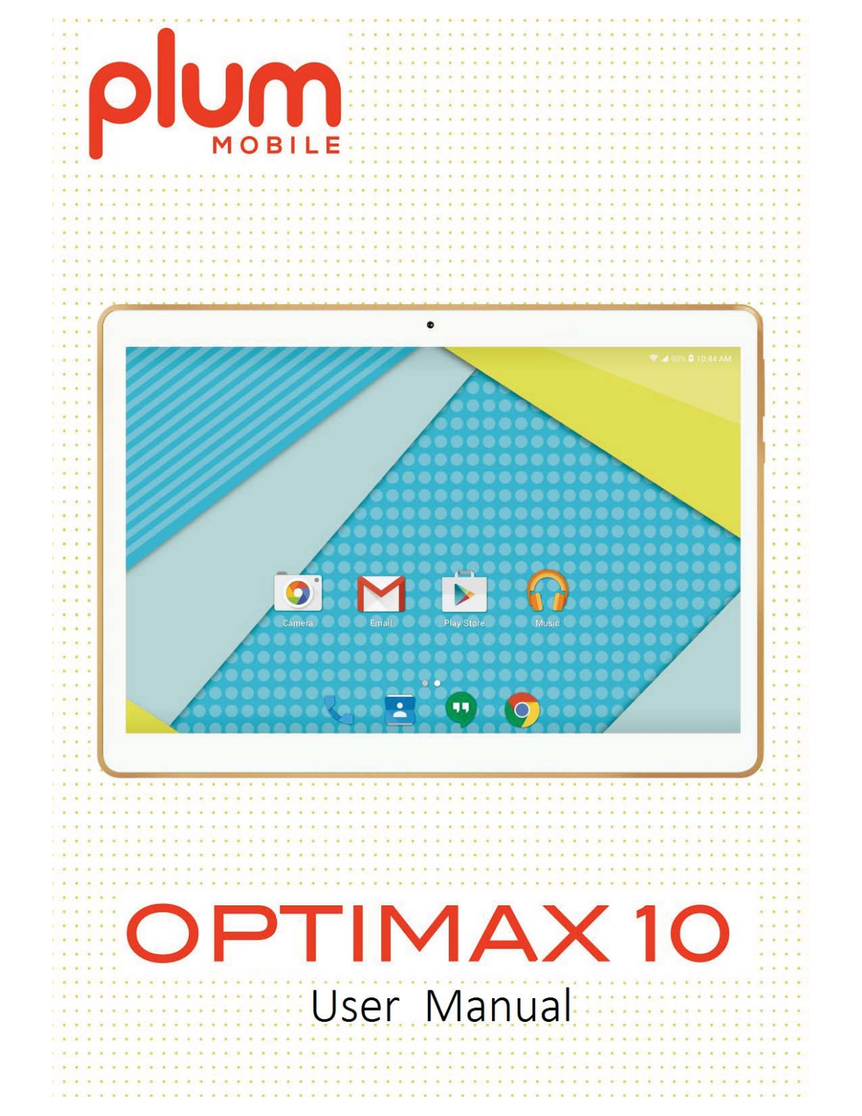 Plum Mobile Optimax 10.0 Instruction Manual