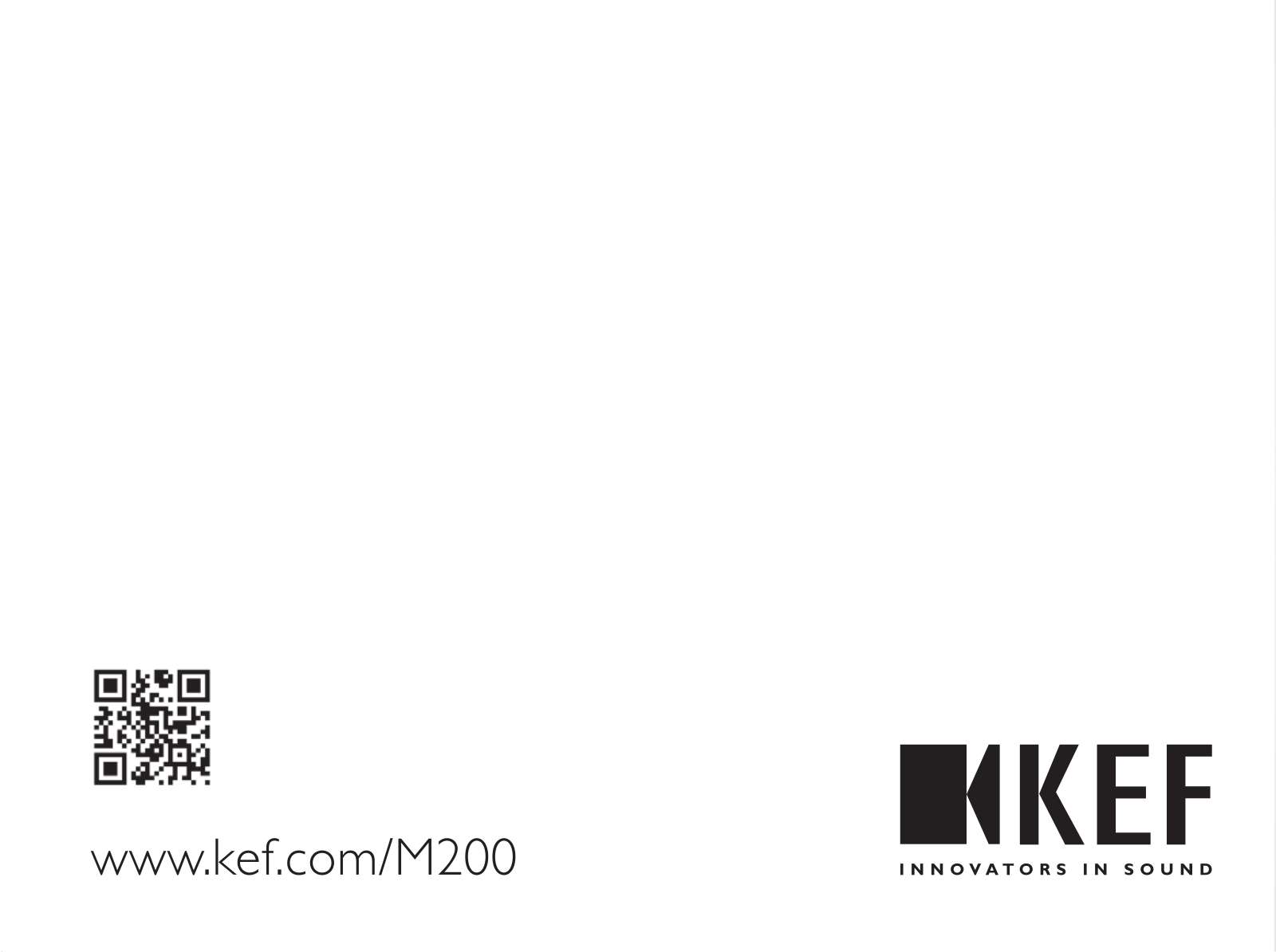 KEF M200 Quick Start Guide