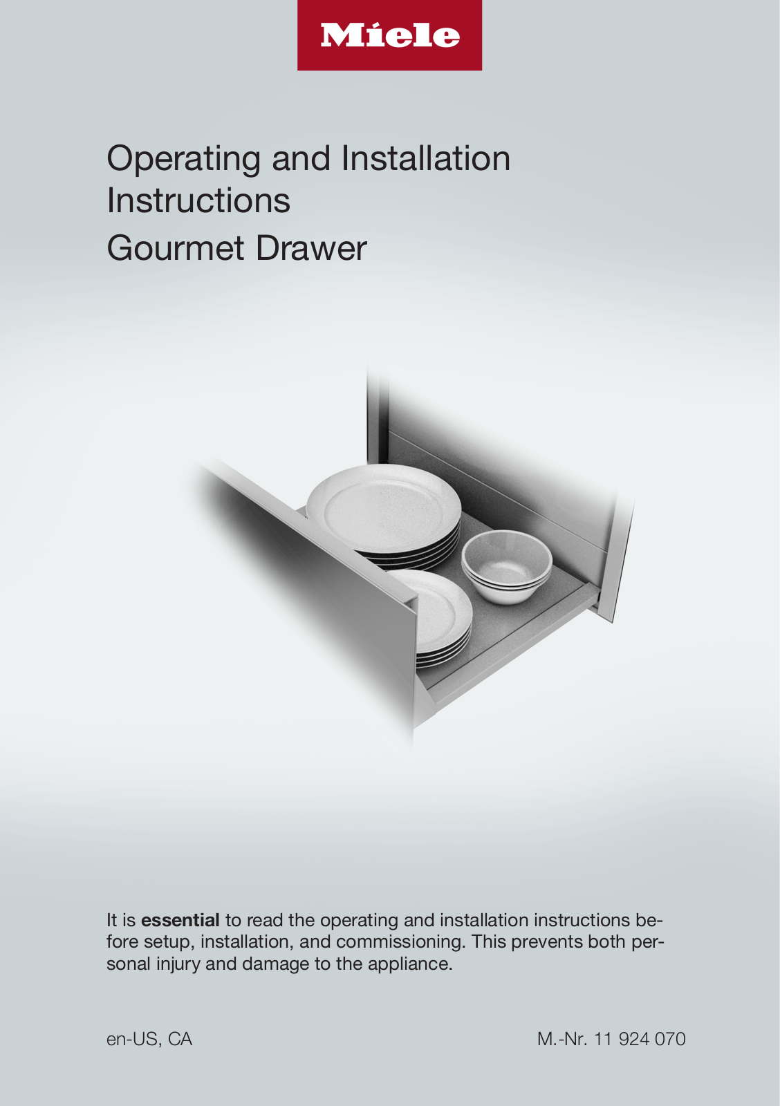 MIELE ESW 7670 GRGR, ESW 7680 GRGR User guide - ManualMachine.com