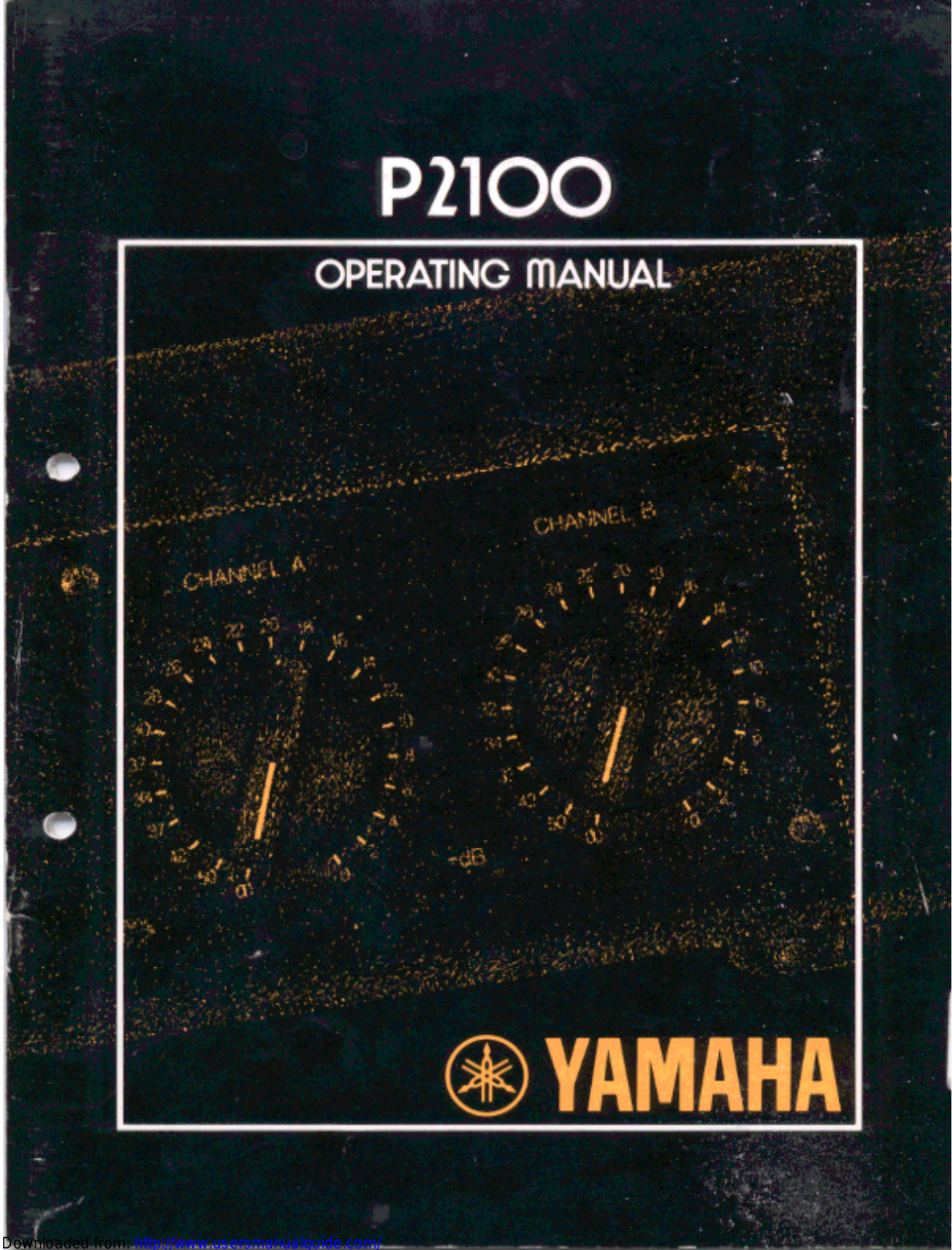 Yamaha Audio P2100 User Manual