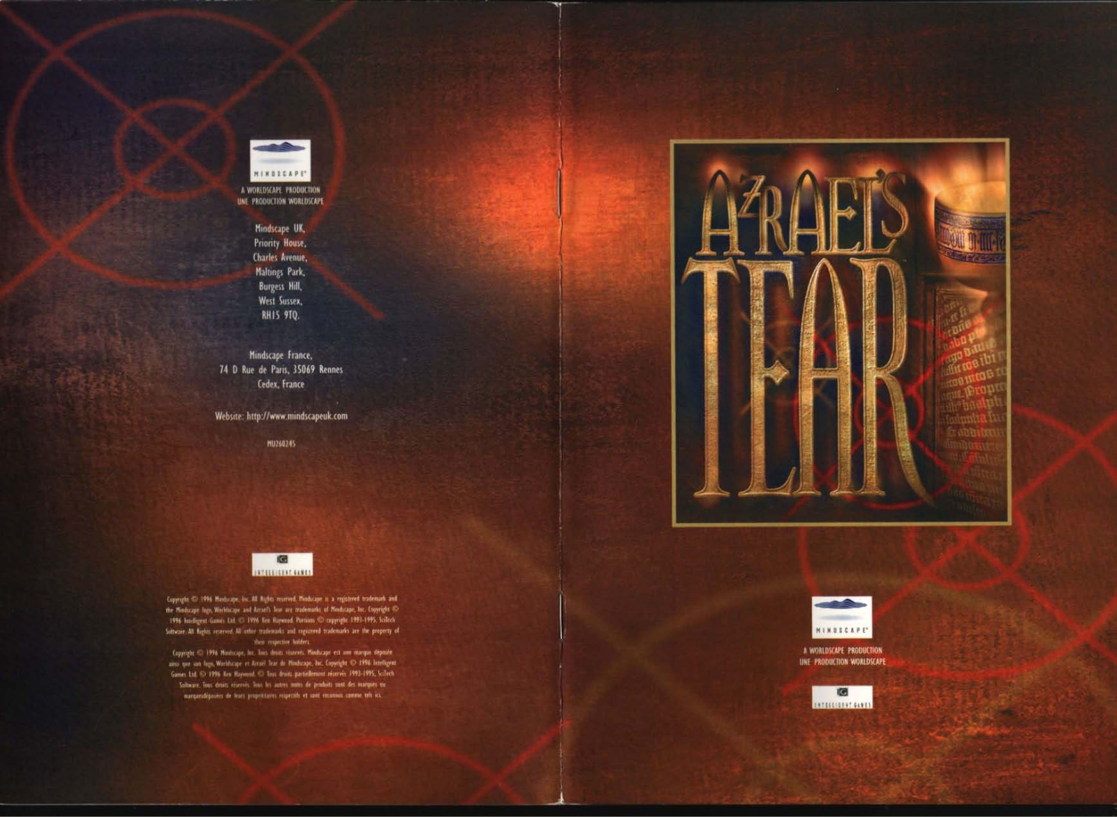 Games PC AZRAEL S TEAR User Manual