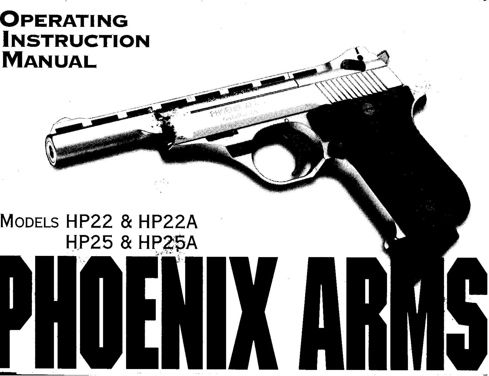 FIREARMS hp22, hp22a, hp25, hp25a User Guide - ManualMachine.com