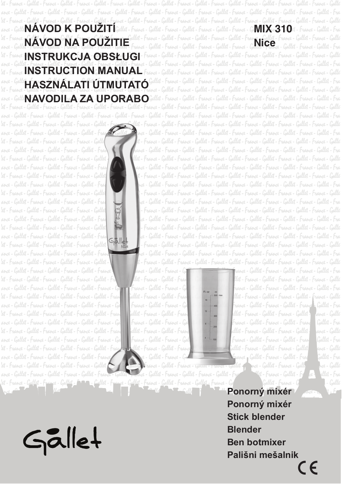 Gallet MIX 310 User Manual