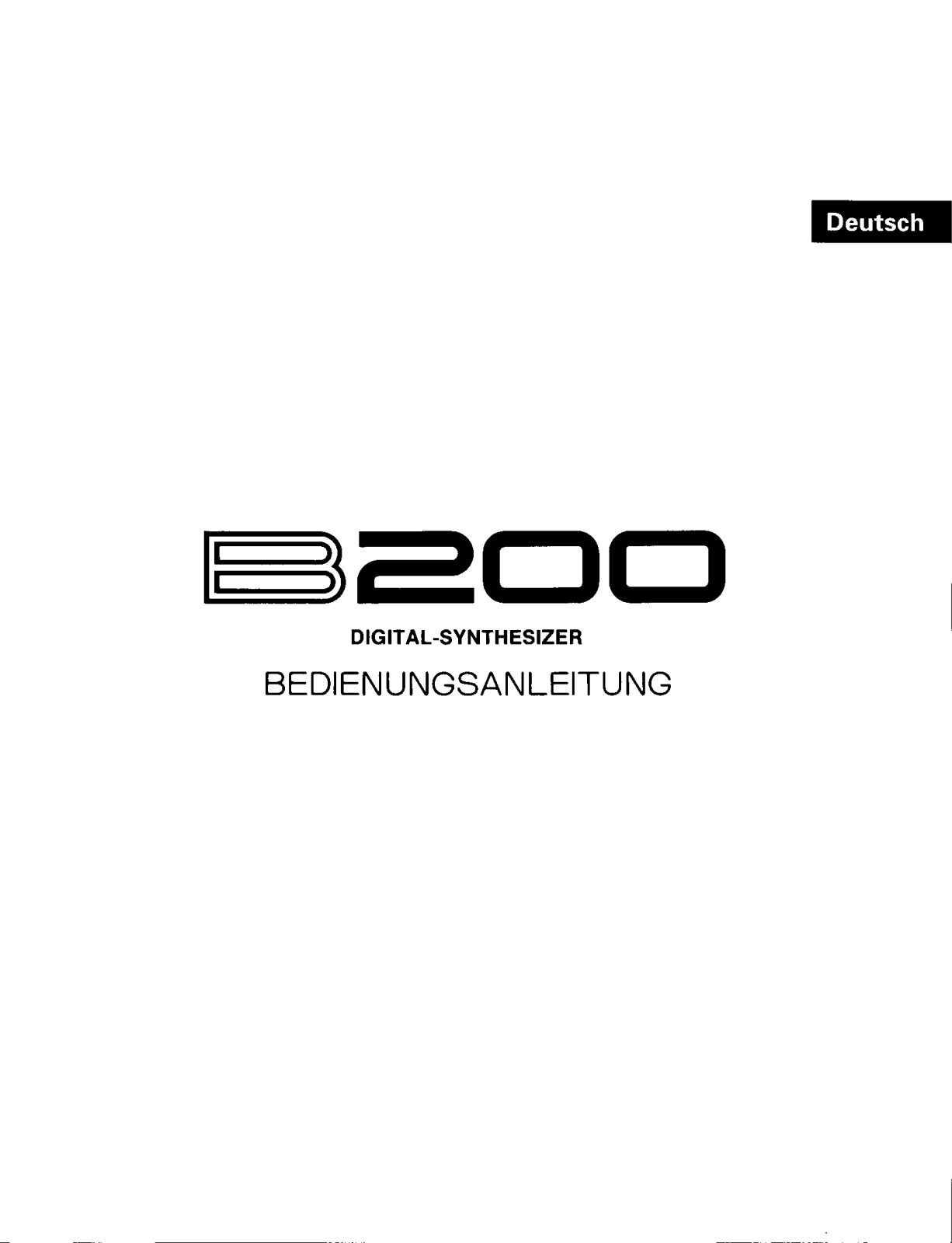 Yamaha B200 User Manual