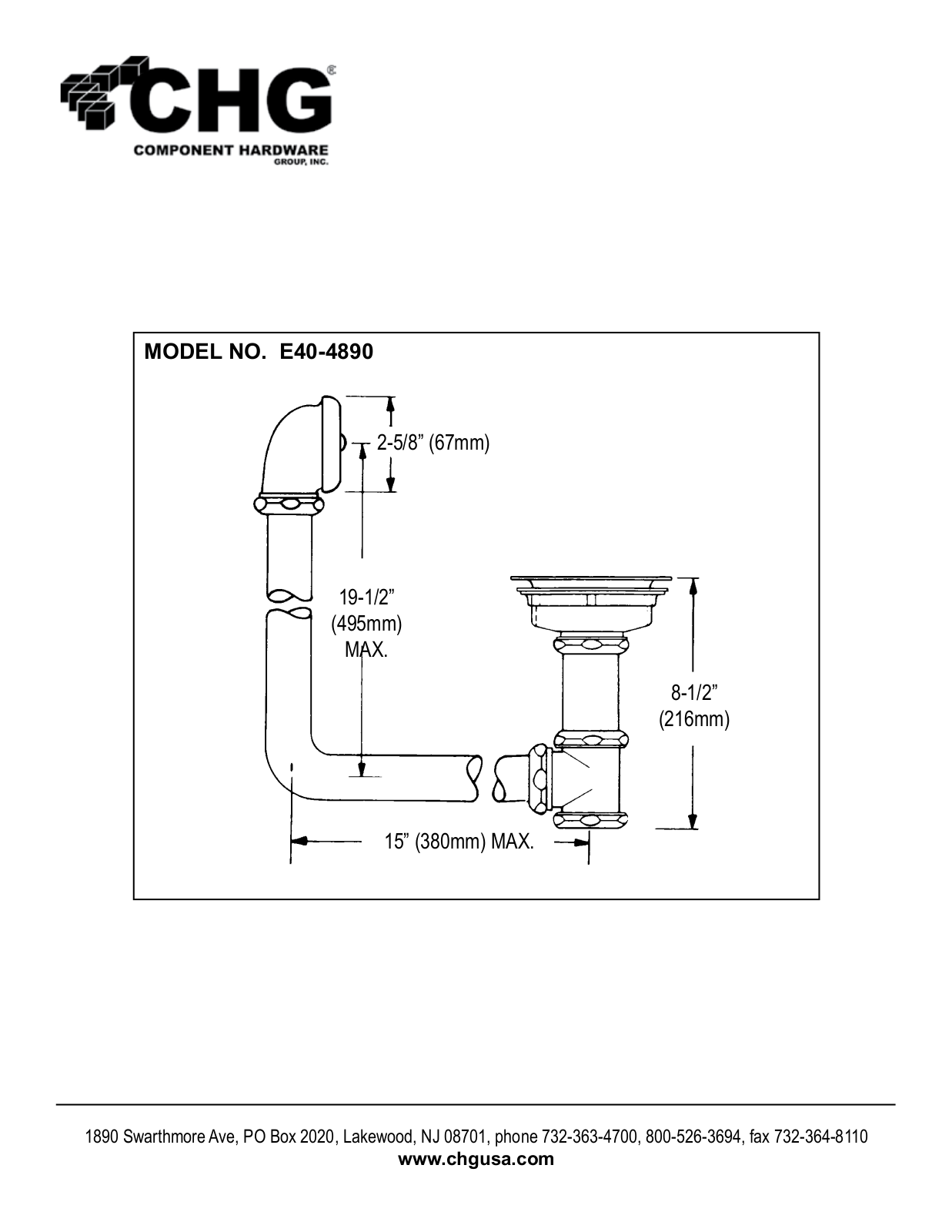 Component Hardware E40-4890, E40-4900 User Manual