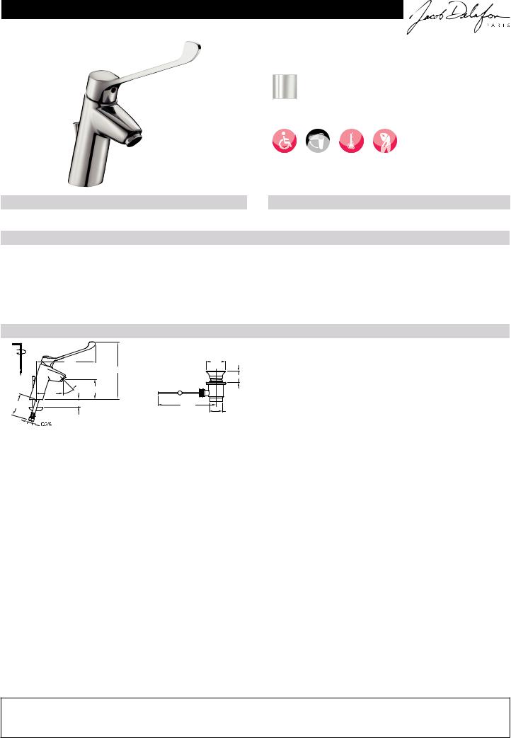 Jacob Delafon EASY E18161-CP Datasheet