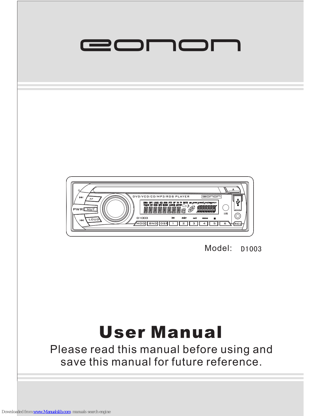 Eonon D1003 User Manual