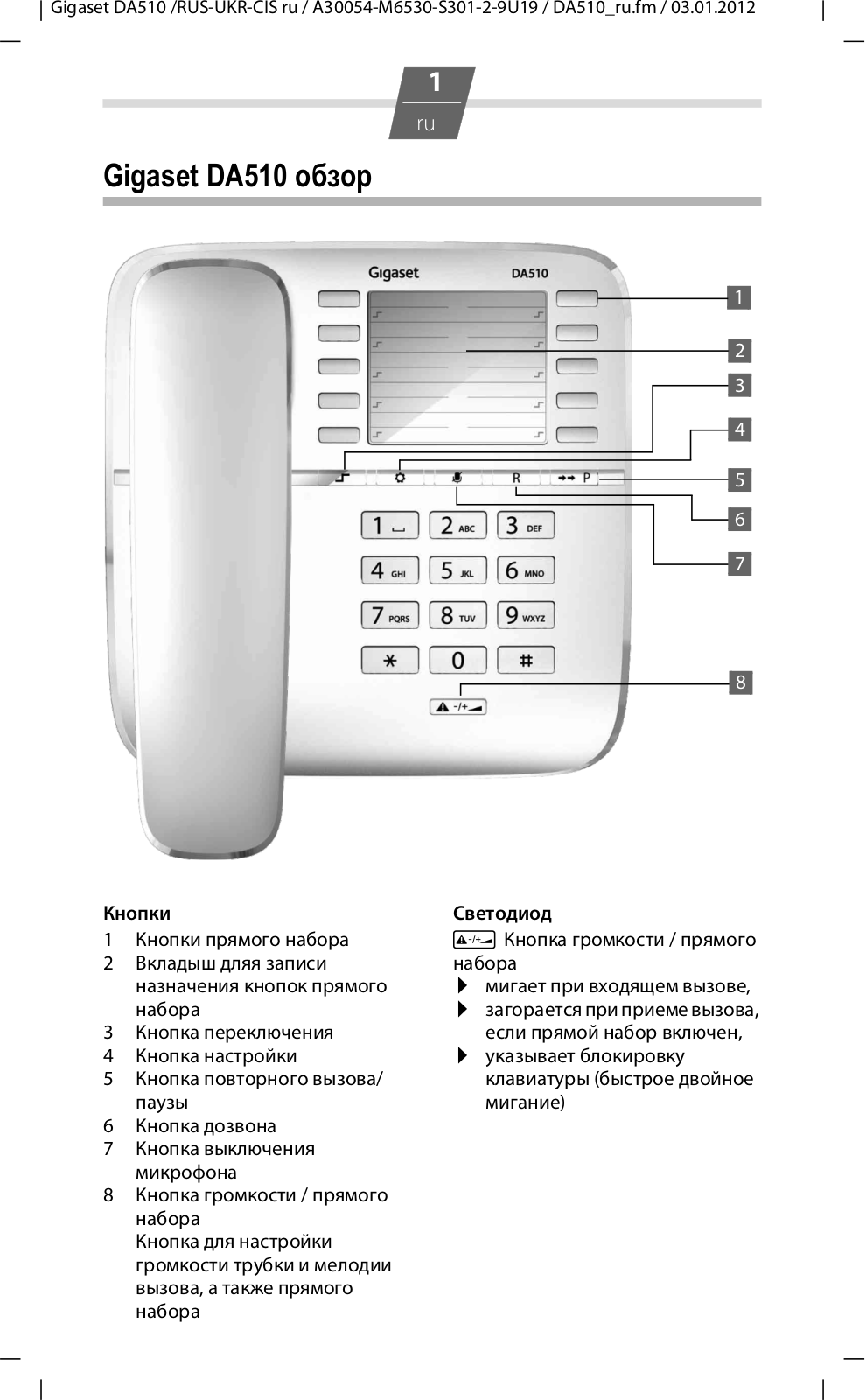 Gigaset DA510 User Manual