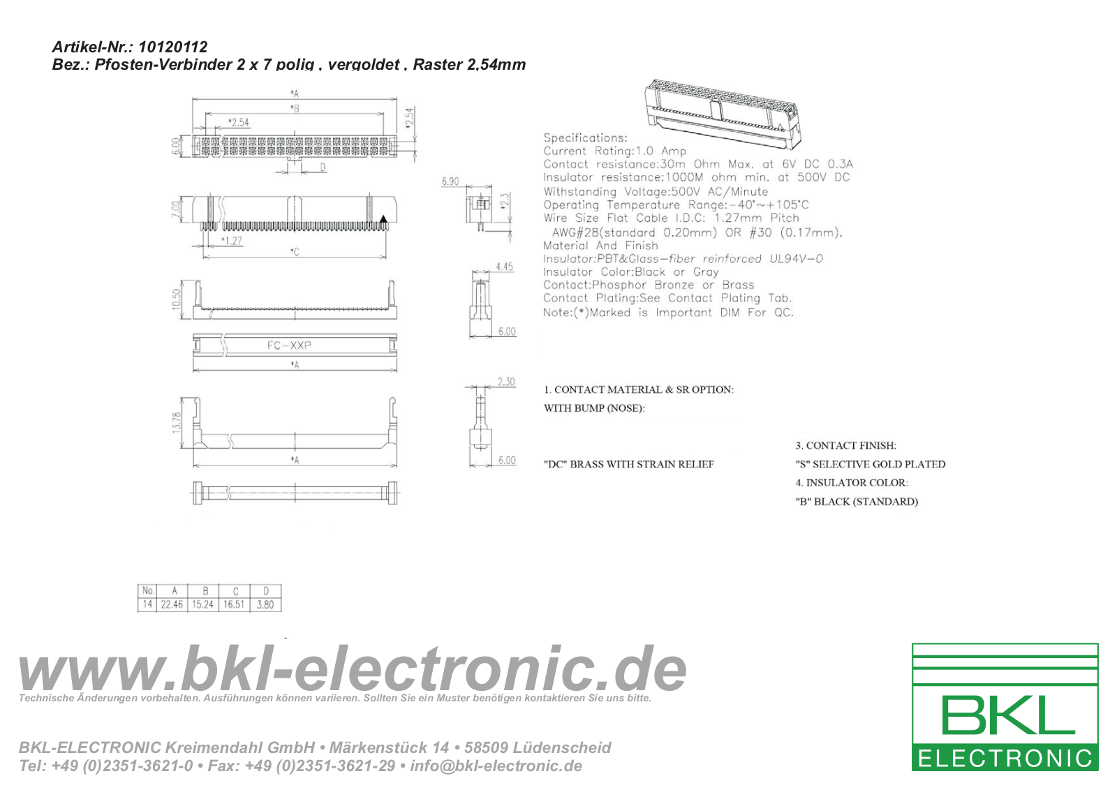 BKL BKL 10120112 Datasheet - ManualMachine.com