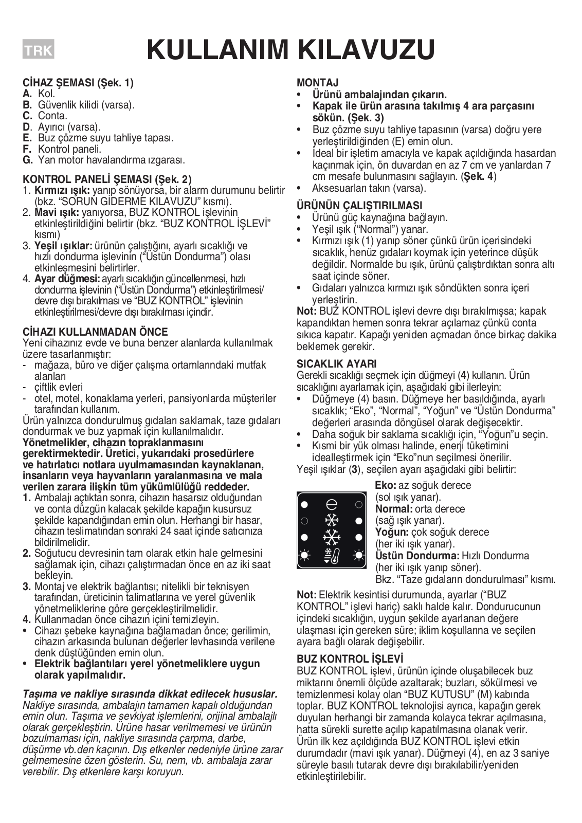 HOTPOINT/ARISTON CS1A 400 FM H (TK) User Manual