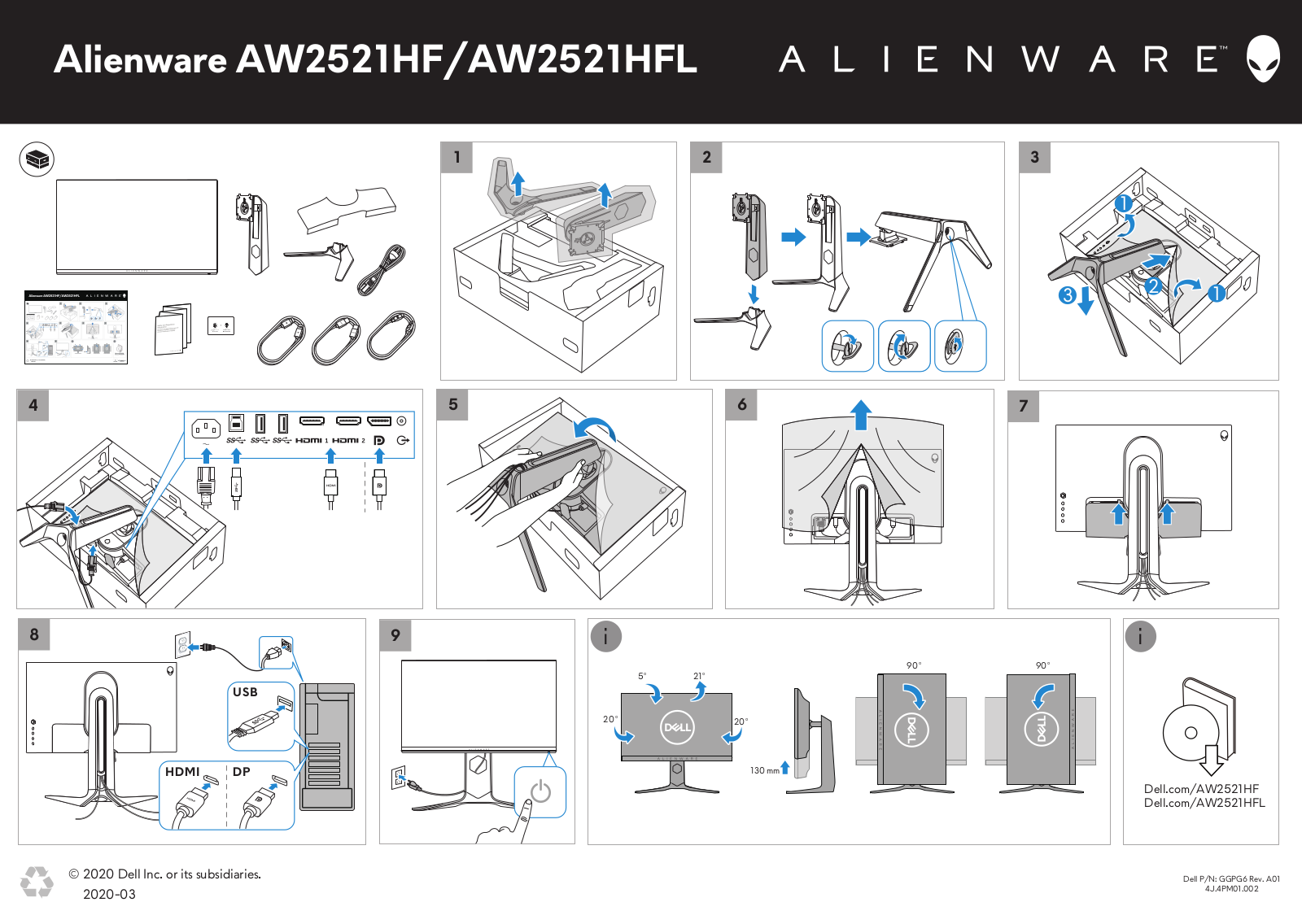 Dell AW2521HF Manual