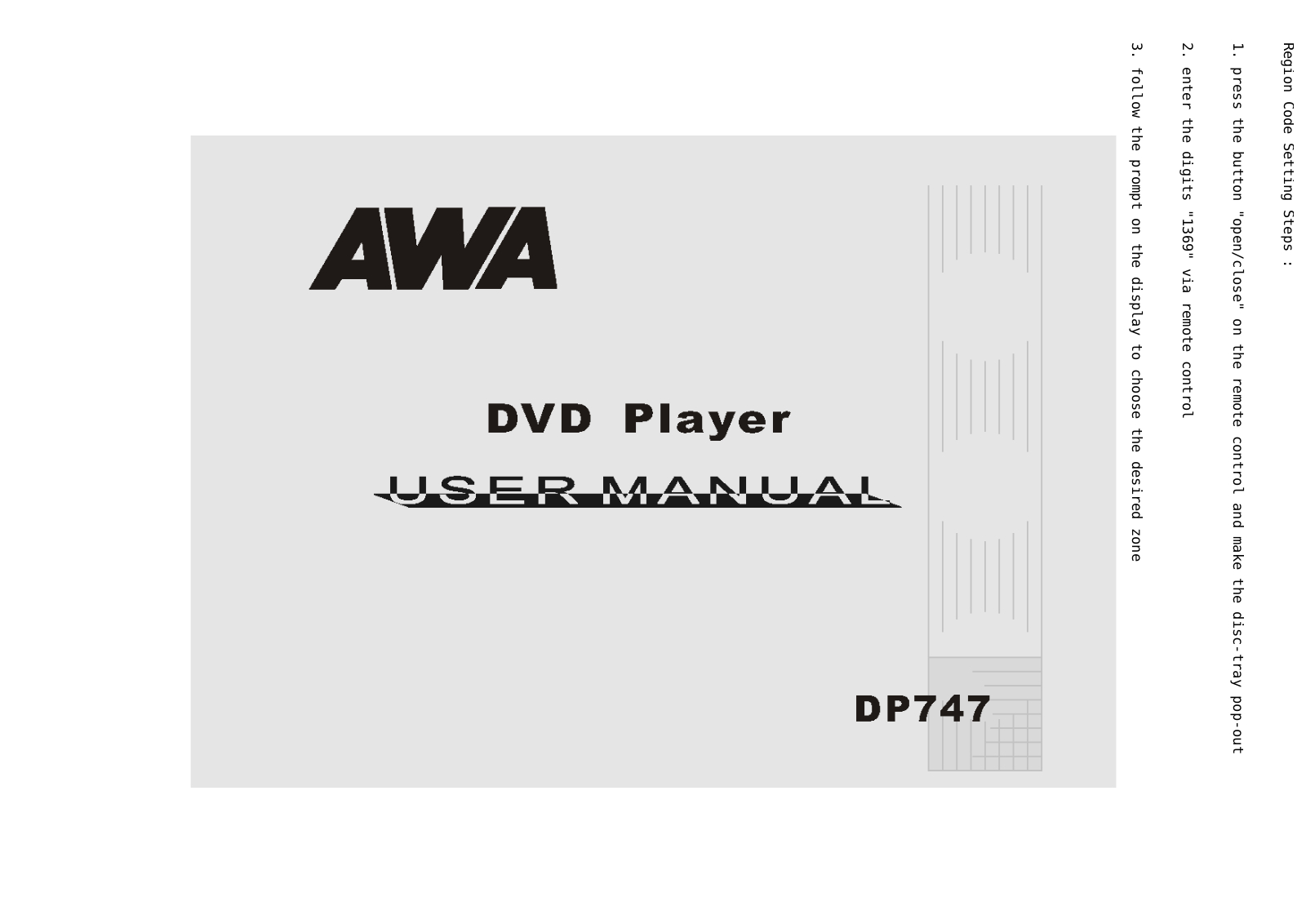 AWA DP747 Operating Instruction