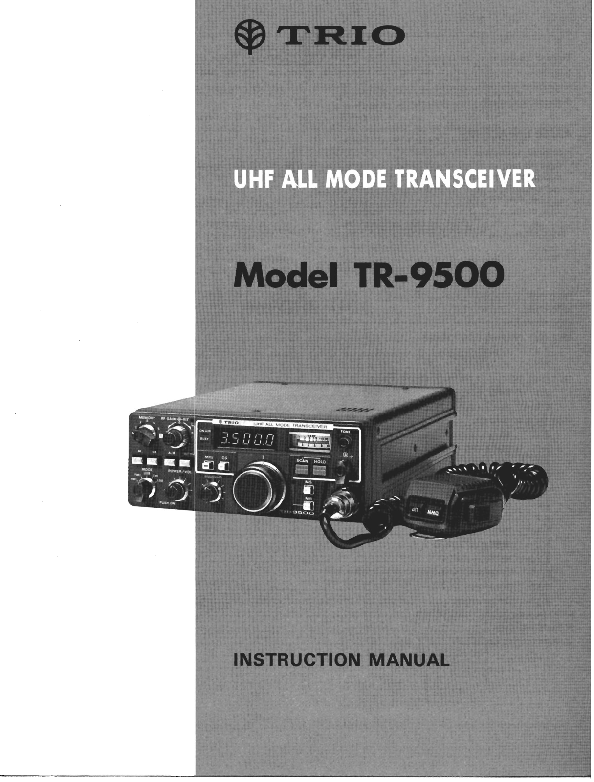 Trio Electronics TR-9500 Service manual