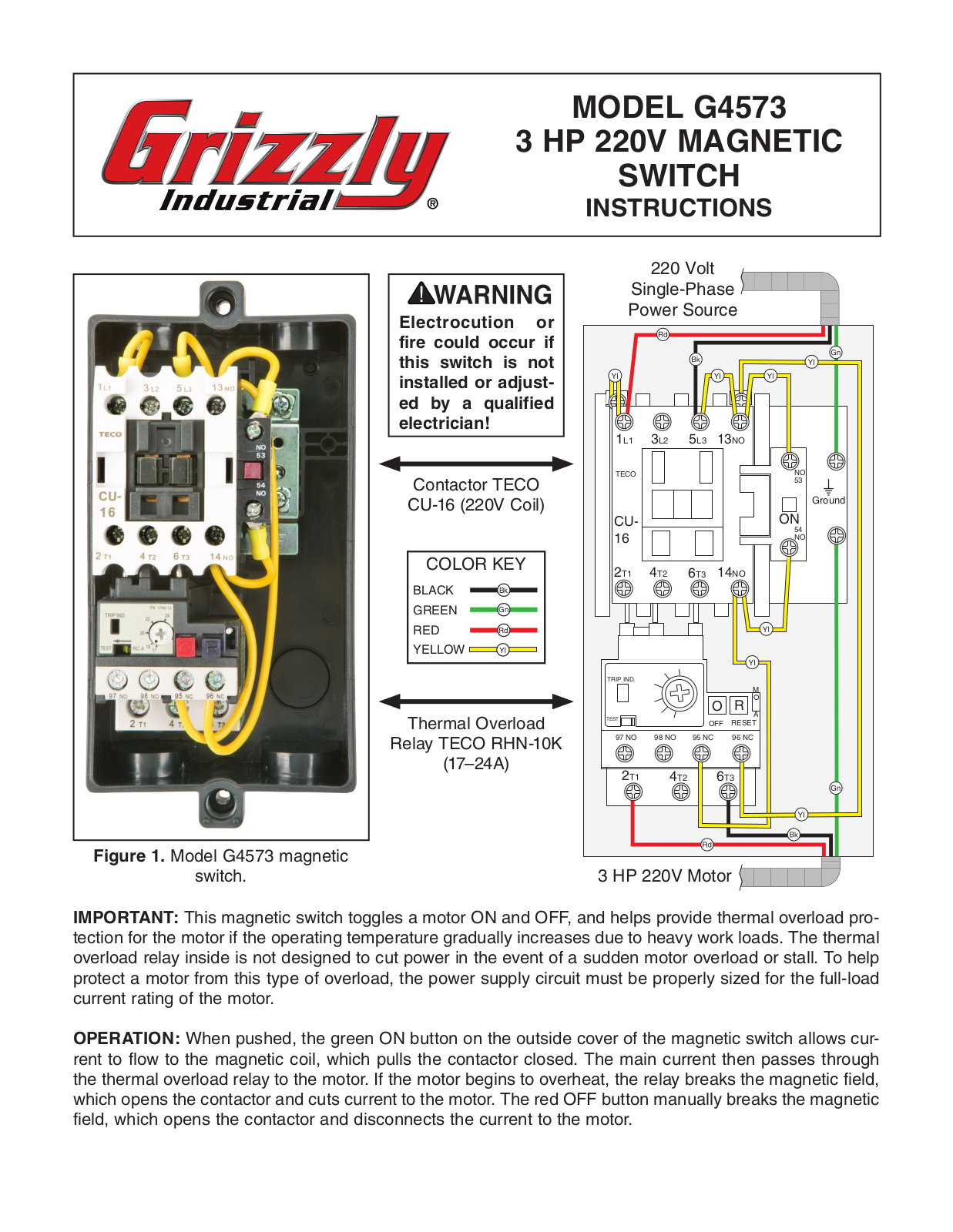 Grizzly G4573 User Manual