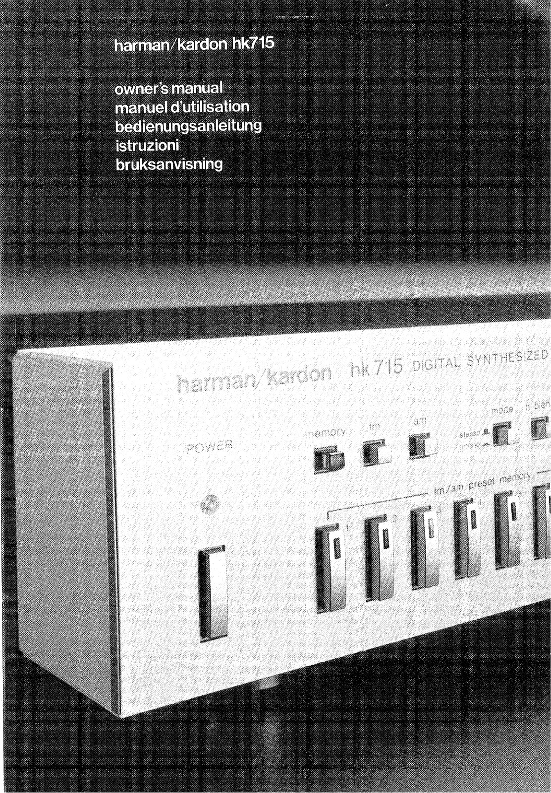 Harman kardon HK715 User Manual