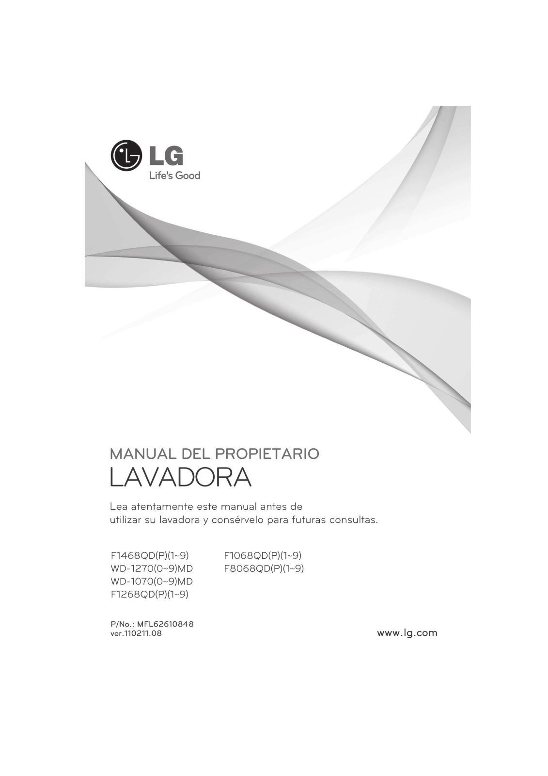 LG WD-10700MD User Manual