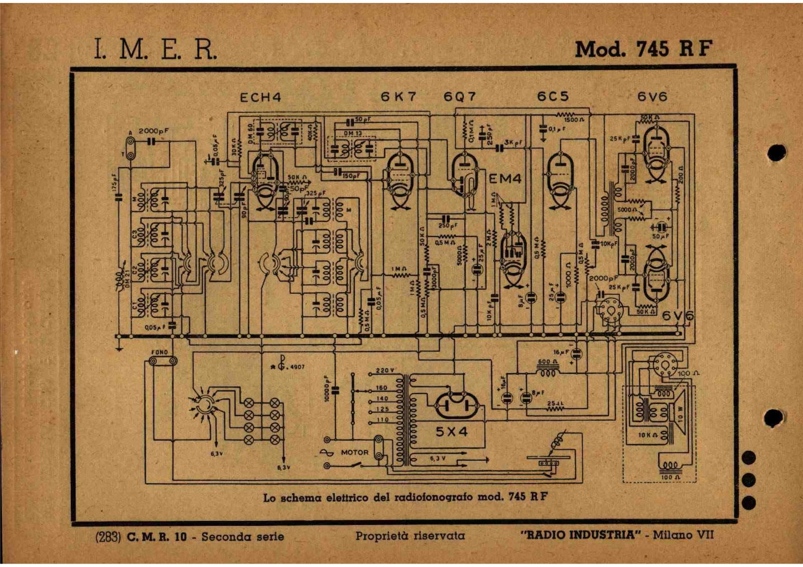 IMER 745rf schematic