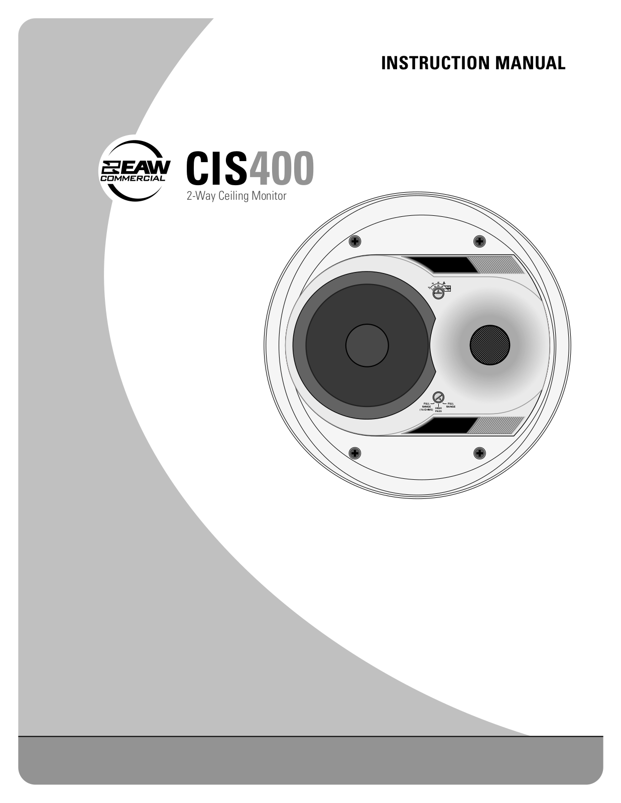 EAW CIS400 User Manual