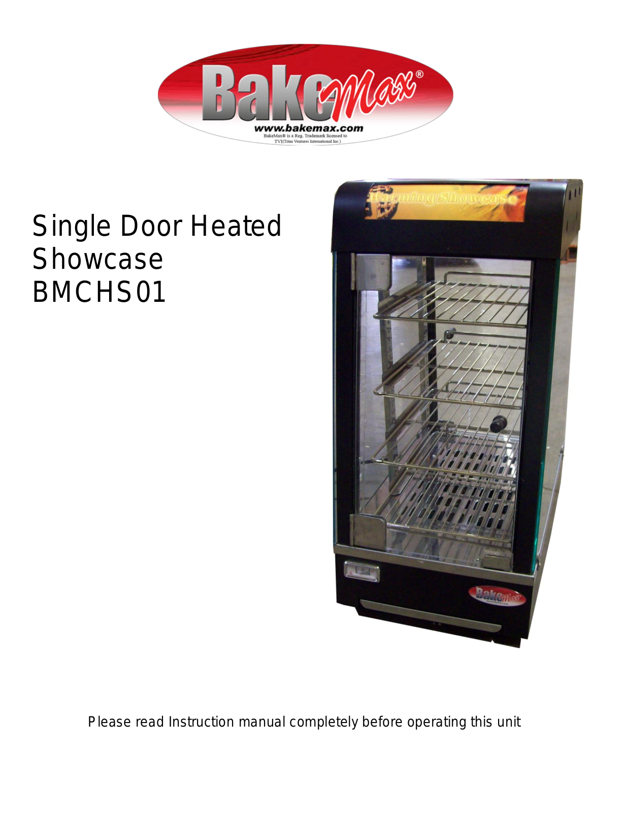 Bakemax BMCHS01 Installation  Manual - ManualMachine.com