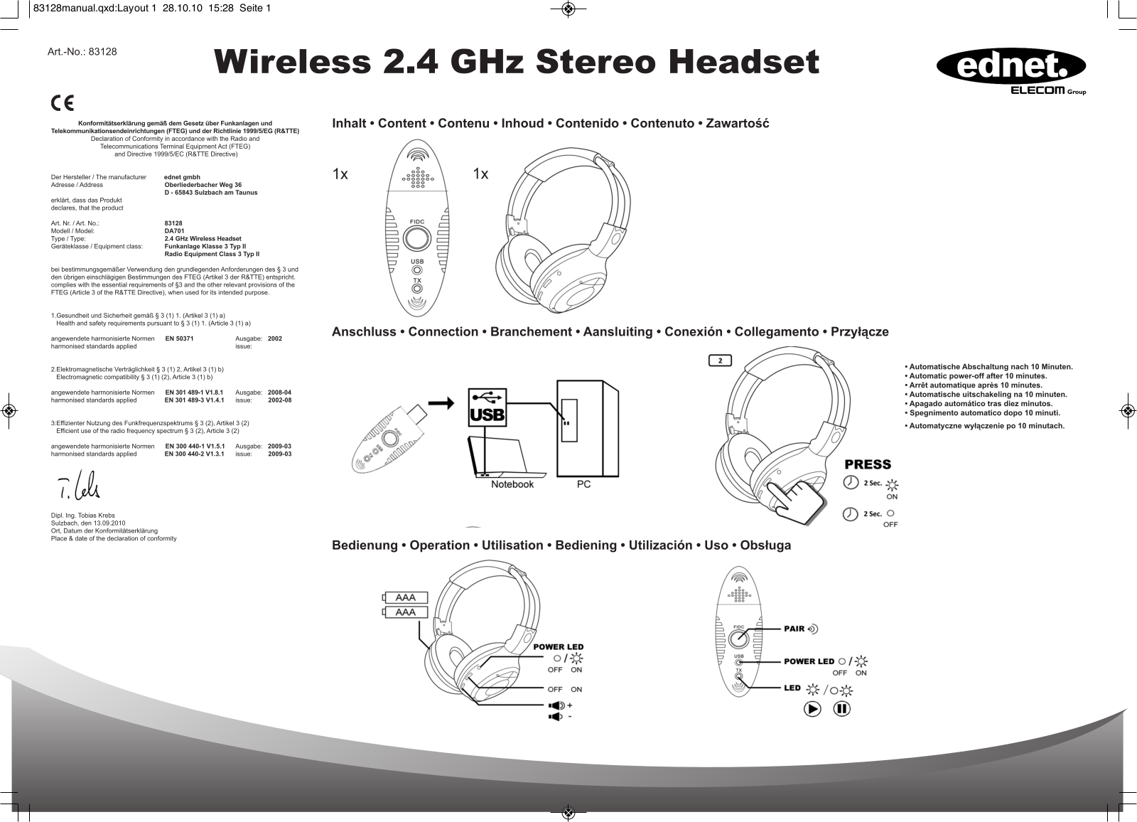 ednet DA701 User manual