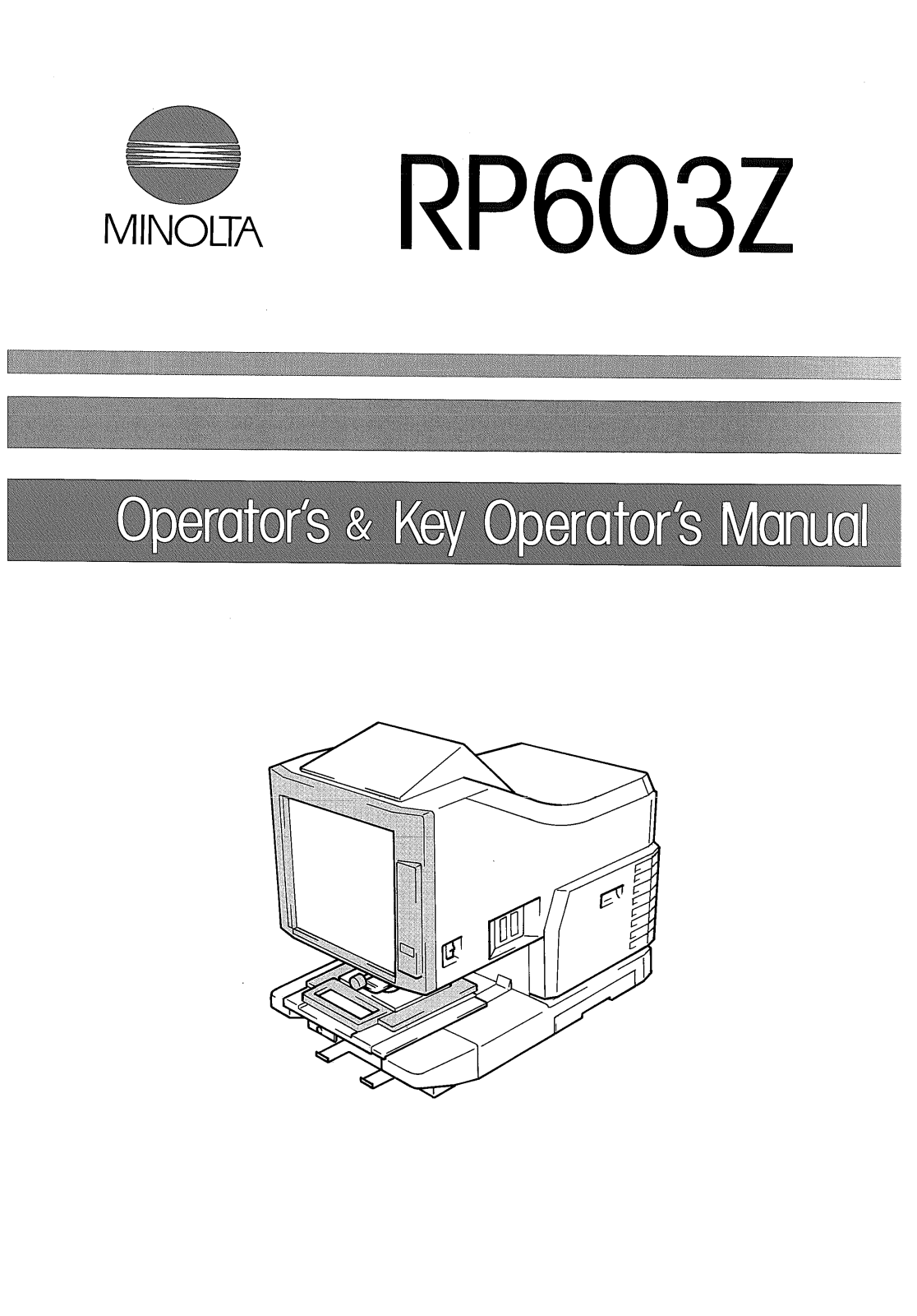 Konica Minolta RP603Z Manual