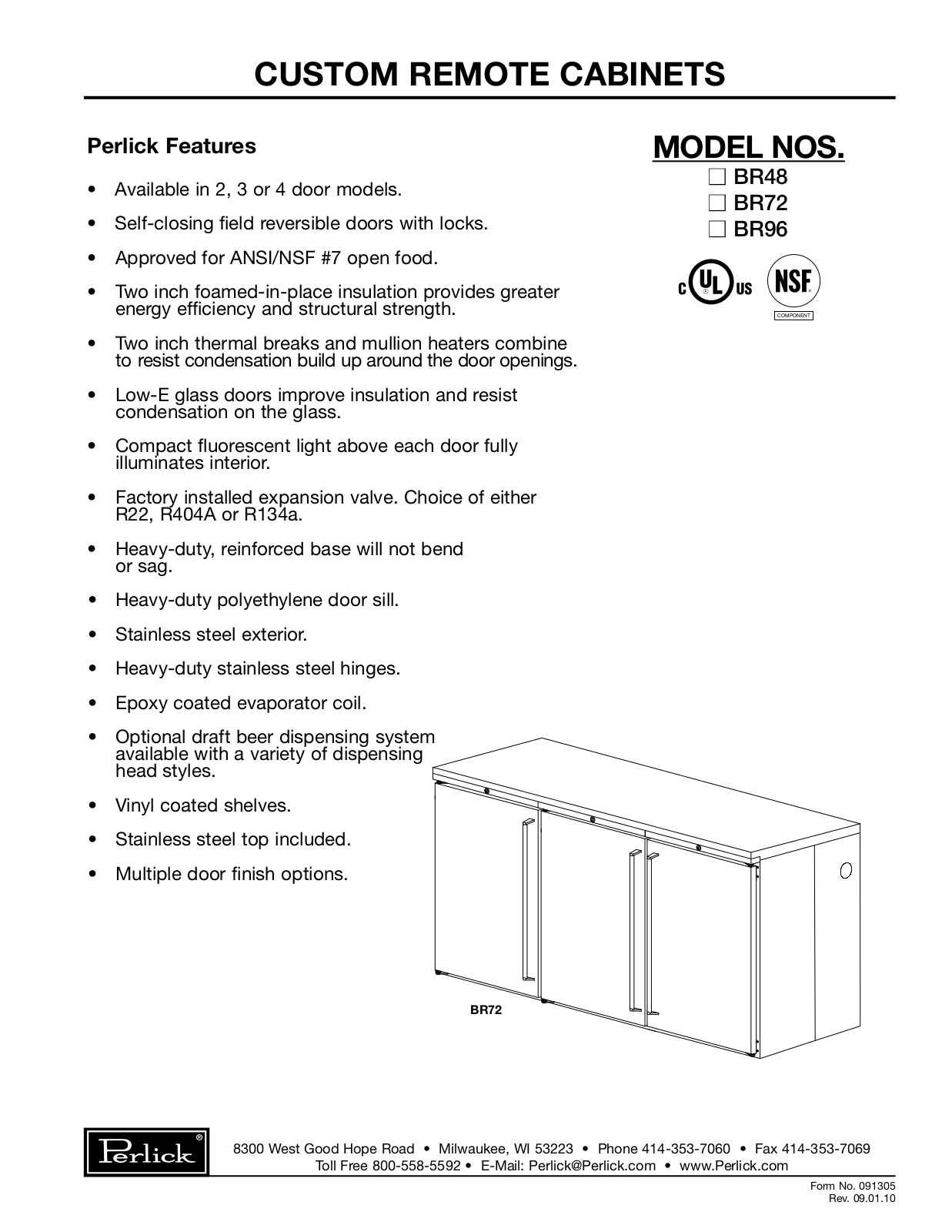 Perlick BR48 User Manual