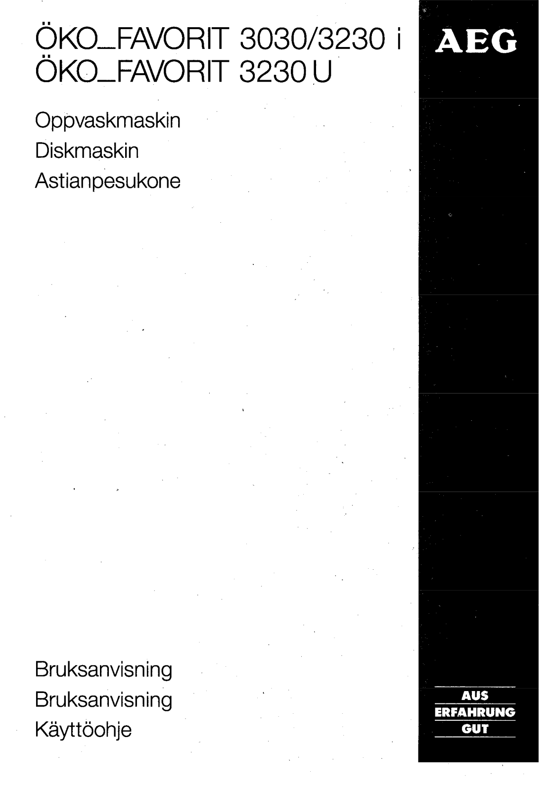 AEG FAV3030WS, FAV3230U-WN User Manual