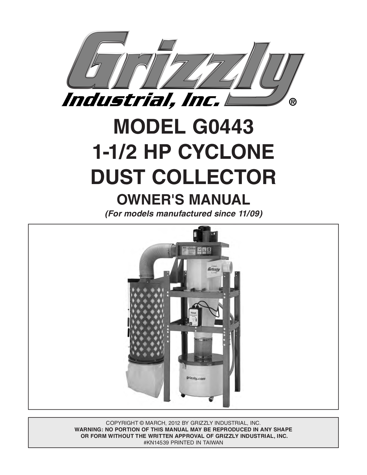 Grizzly G0440 User Manual