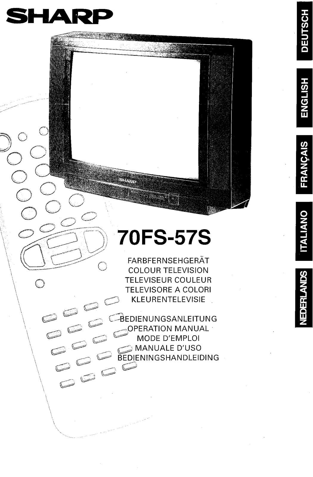 Sharp 70FS-57S Operating Manual