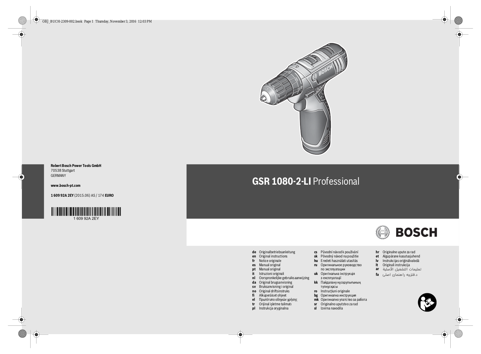 Bosch GSR 1200-2-LI, GSR 1080-2-LI User Manual