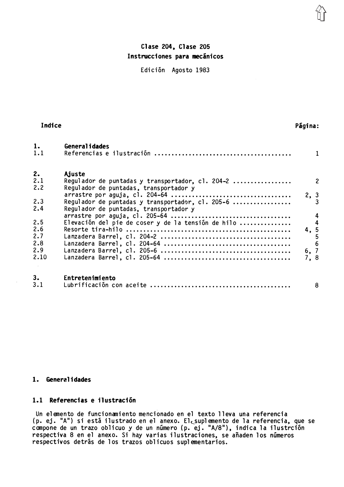 Adler 205 Service Manual