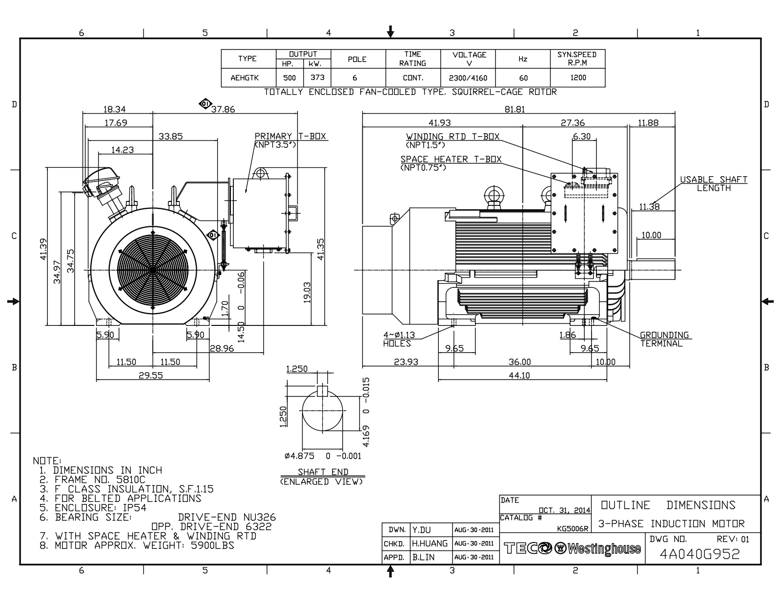 Teco KG5006R Reference Drawing