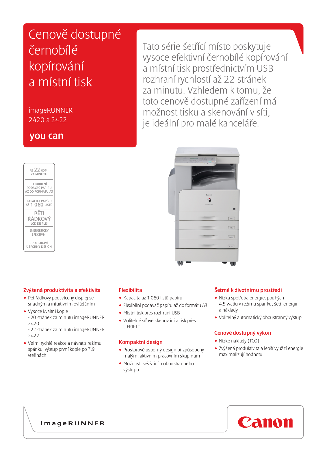 Canon imageRUNNER2420, imageRUNNER2422 BROCHURE