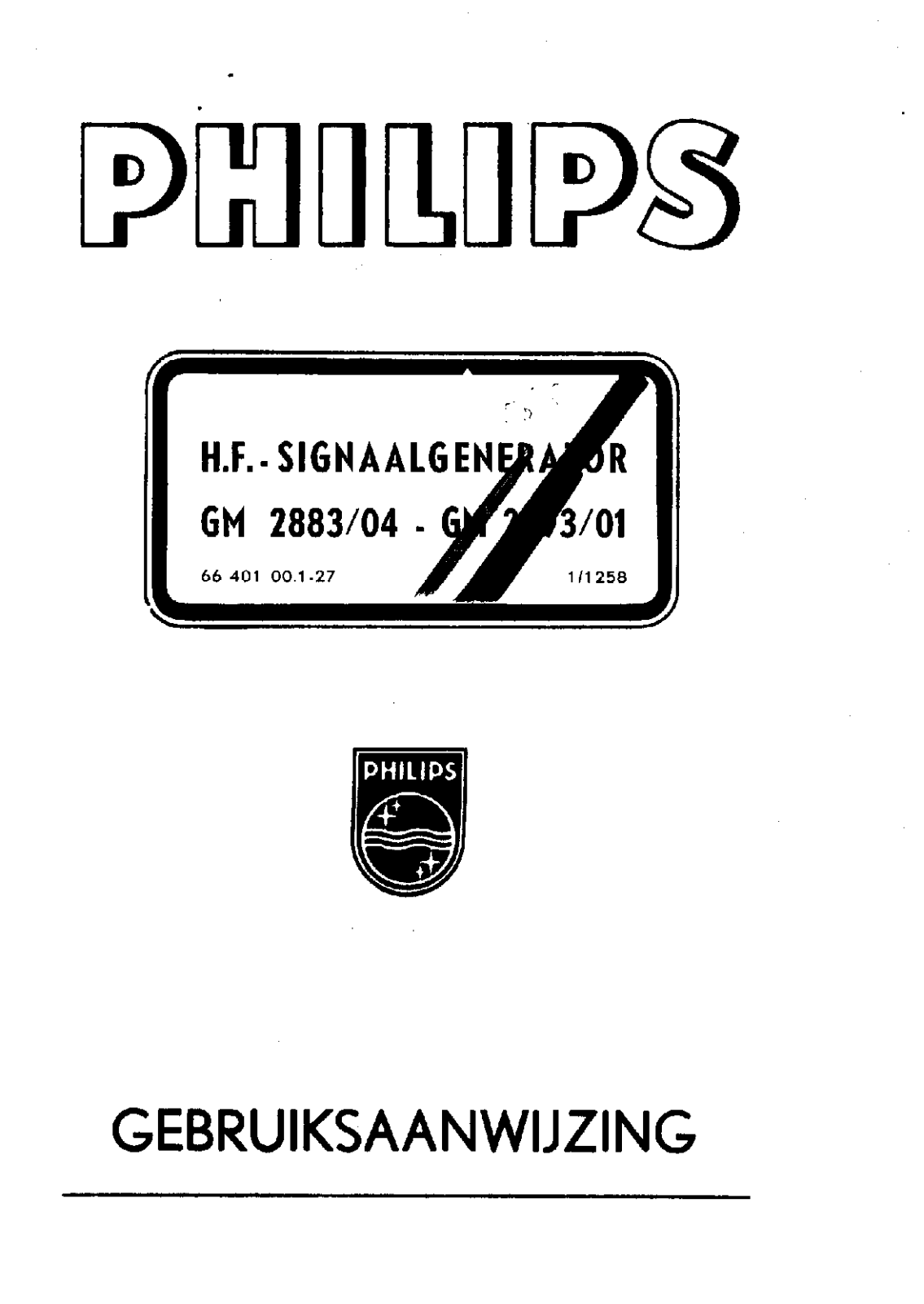 Philips gm2883 schematic