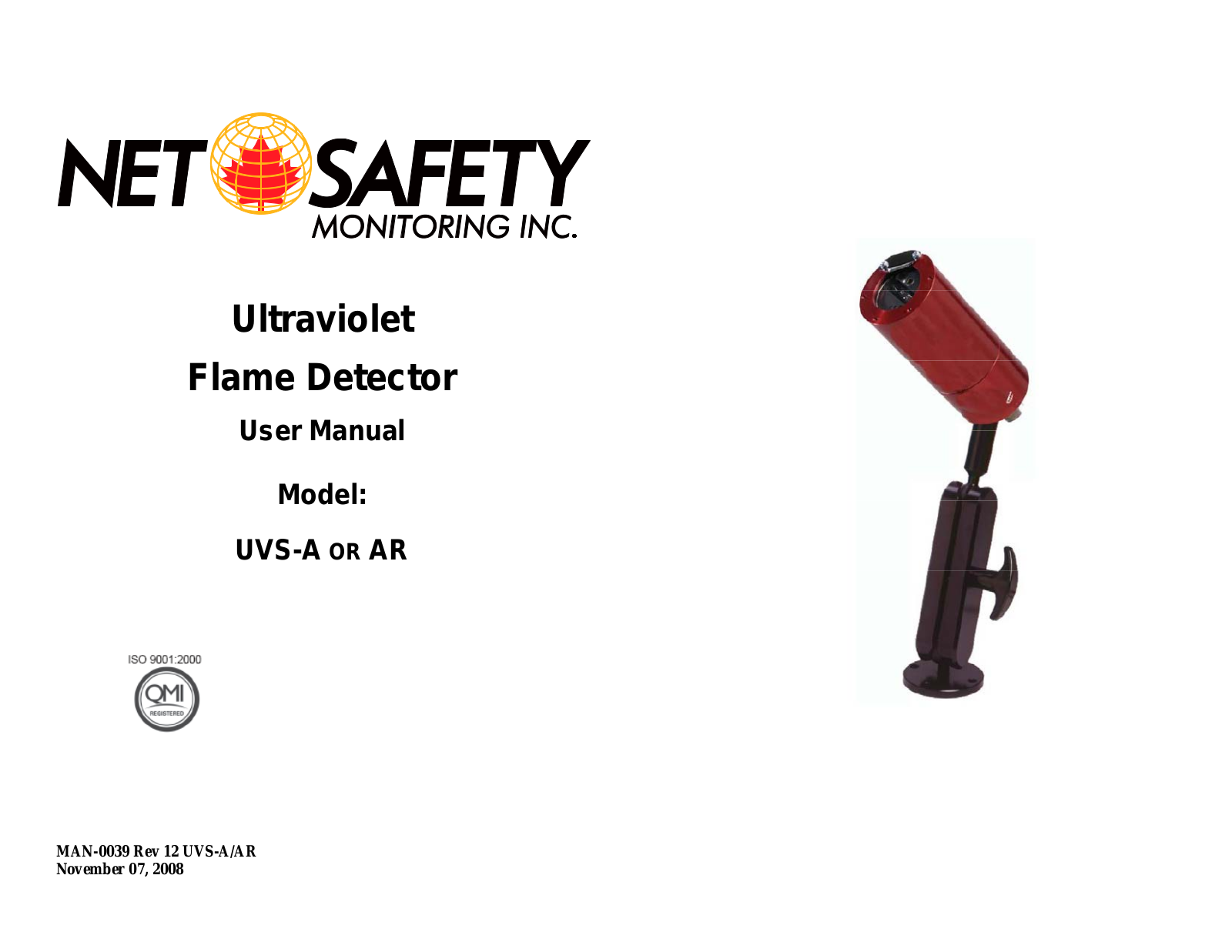 Net Safety Monitoring UVS-A Operating Manual